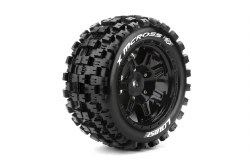 X-Mcross Monster Truck (Sport Compound) 24mm Hex on Black Wheels (For Arrma Kraton 8S) (2)