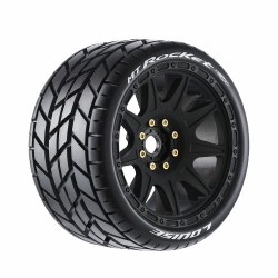 MT-Rocket Speed 1/8 Monster Truck (Soft Compound) 0" & 1/2" Offset, 17mm Removable Hex on Black Whee