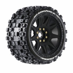 MT-Uphill Speed 1/8 Monster Truck (Soft Compound) 0" & 1/2" Offset, 17mm Removable Hex on Black Whee