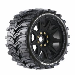 MT-Cyclone Speed 1/8 Monster Truck (Soft Compound) 0" & 1/2" Offset, 17mm Removable Hex on Black Whe