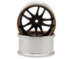 LAB Work Emotion CR3P 1/10 Drift Wheels (Matte Carbon/Bronze) (2) (8mm Offset)