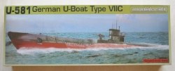 1/150 U-581 GERMAN U-BOAT TYPE VIIC