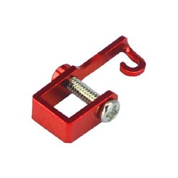 Aluminum Tail Push Rod Support, Red:Blade 130X