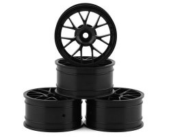 MST TCR-M RE 24.5mm Touring Car Wheels (Black) (4) (+1mm Offset)