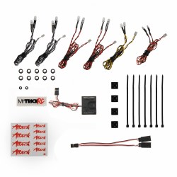 MyTrickRC Attack After-Burner 1402 Light Bar Kit- 1-SQ-1 Controller, 12-LEDs, 2-Backfire