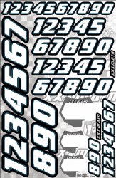 Race Numbers - White