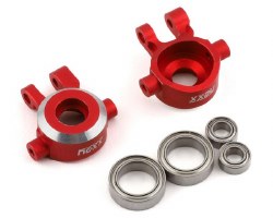 NEXX Racing Aluminum Front Steering Knuckles for Traxxas TRX-4M (Red)