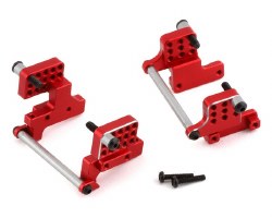 NEXX Racing Aluminum Front & Rear Shock Mounts for Traxxas TRX-4M (Red)