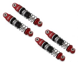 NEXX Racing SCX24 36mm Aluminum Oil-Filled Threaded Shocks (Red) (4)