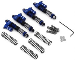 NEXX Racing FMS FCX24 Aluminum Oil-Filled Reservoir Shocks (Blue) (4) (45mm)
