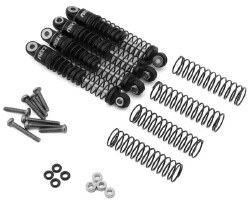NEXX Racing FMS FCX24 45mm Aluminum Oil-Filled Threaded Shocks (Black) (4)