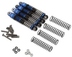 NEXX Racing FMS FCX24 45mm Aluminum Oil-Filled Threaded Shocks (Blue) (4)