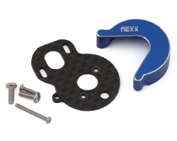 NEXX Racing Losi Micro-B Carbon Motor Plate & Aluminium Gearbox Cover Set