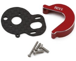 NEXX Racing Losi Micro-B Carbon Motor Plate & Aluminium Gearbox Cover Set