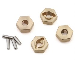 NEXX Racing Losi� Micro-B Brass Wheel Hexes (Gold) (4)