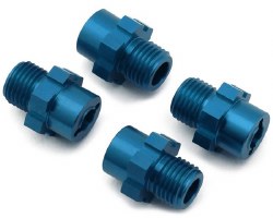 NEXX Racing Aluminum 17mm Hex Wheel Adapters for Traxxas� 4x4 Jato� (Blue)