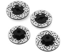 NEXX Racing 12mm Aluminum Brake Rotor Hex Hubs for Traxxas� 4-Tec� (Black) (4)
