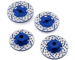 NEXX Racing 12mm Aluminum Brake Rotor Hex Hubs for Traxxas� 4-Tec� (Blue) (4)
