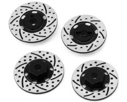 NEXX Racing 12mm Aluminum Brake Rotor Hex Hubs for Traxxas� 4-Tec� (Black) (4)