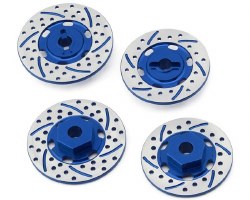 NEXX Racing 12mm Aluminum Brake Rotor Hex Hubs for Traxxas� 4-Tec� (Blue) (4)