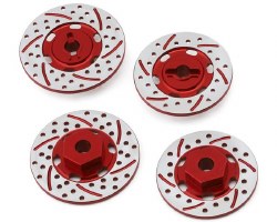 NEXX Racing 12mm Aluminum Brake Rotor Hex Hubs for Traxxas� 4-Tec� (Red) (4)