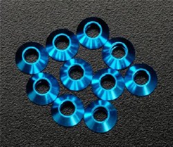 10977 Cone Washer 3mm Blue 10P (10)