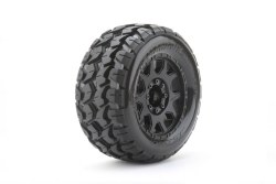 1/8 MT 3.8 Tomahawk Belted Mounted Tires w/ Removable Hex Wheels