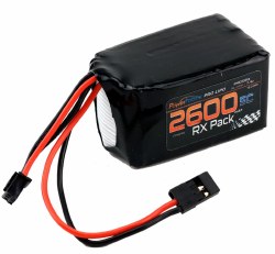 2S 7.4V 2600mAh 5C RX Receiver Lipo Hump Battery Pack