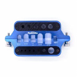 "Aluminum RC Connector Soldering Jig, Blue"