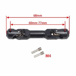 "Universal Spline Drive Shaft CVD 60-77MM (1), for  Wraith SCX10"