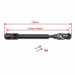 "Universal Spline Drive Shaft CVD 112-163mm (1), for TRX-4, Wraith, SCX10"