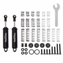 90mm Promatics Two Stage Internal Spring Shocks, Black, 2 Shocks
