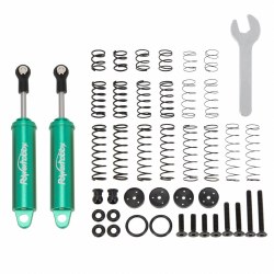 90mm Promatics Two Stage Internal Spring Shocks, Green, 2 Shocks