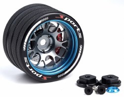 Aluminum Steering Wheel Blue Airtronics M12