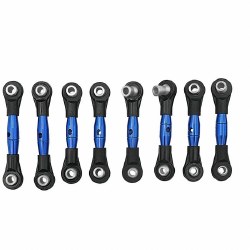 Aluminum Tie Rod & Steering Link Set Blue, for Traxxas 4-Tec 2.0