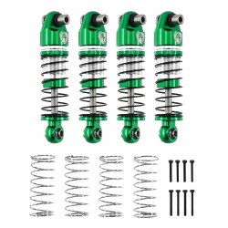 34mm 1/24 Big bore Scale Shock, for Axial 1/24 SCX24, Green, 4pcs