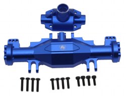Aluminum Front or Rear Axle Housing Set, Blue, for Losi Mini LMT