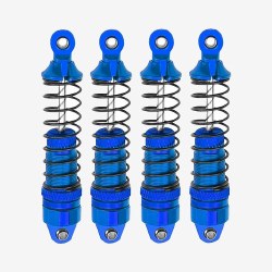 Aluminum Front & Rear Shocks, for Arrma Grom, Blue, 4pcs