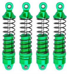 Aluminum Front & Rear Shocks, for Arrma Grom, Green, 4pcs
