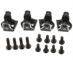 Aluminum Lower 4-Link Mount Set, Black, for Losi Mini LMT