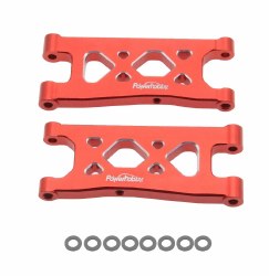 Aluminum Rear Lower Arms, Red, for Arrma Mojave Grom