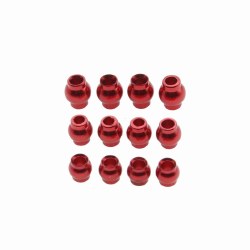 12-Piece Aluminum Pivot Ball Set, for Arrma Grom, Granite, Mojave, Typhon