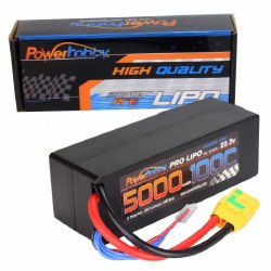 6S 22.2V 5000MAH 100C Hard Case Lipo Battery, w/ XT90 Plug
