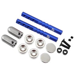 "Magnetic Realistic Body Mounts Blue, for 1/10 Car/Crawlers"