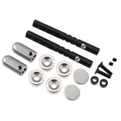 "Magnetic Realistic Body Mounts Black, for 1/10 Car/Crawler"