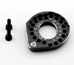 Aluminum Motor Mount, Black, for Kyosho Fazer Mk2
