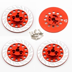Dummy Disc Brake Hex Red, for Kyosho Fazer