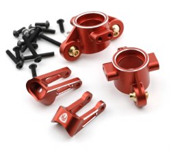 Aluminum HD Front Hub Set, Red, for Kyosho Fazer / Mad Van VE