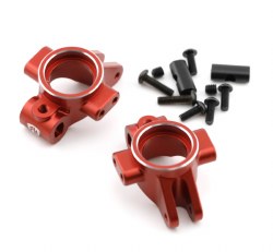 Aluminum HD Rear Hub Set, Red, for Kyosho Fazer / Mad Van VE