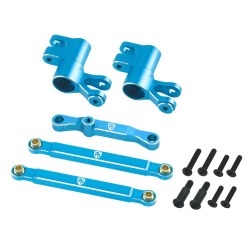 7075 Aluminum Steering / Bellcrank Set Blue, for Traxxas Mini Maxx